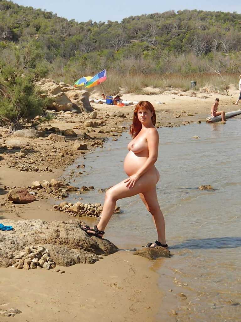 Pregnant Woman Nude Beach