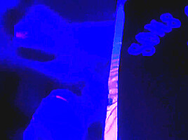 Black Light Fun With Sexy Pregnant Milf