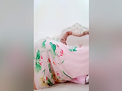 Slim Asian guy fucks his beautiful girlfriend in lingerie on camera